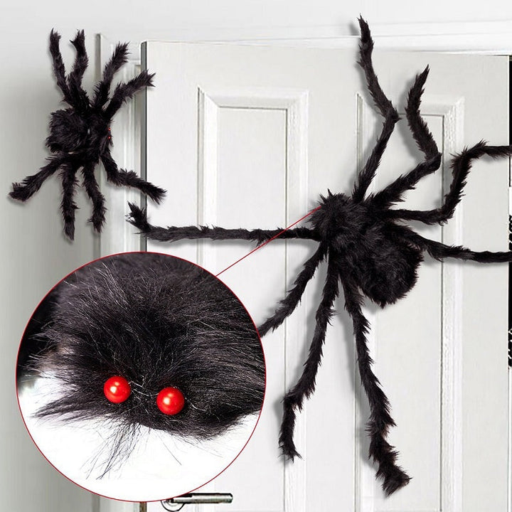 Riesige Halloween-Spinnen-Dekoration – 200 cm Gruselige Deko für Innen und Außen 5