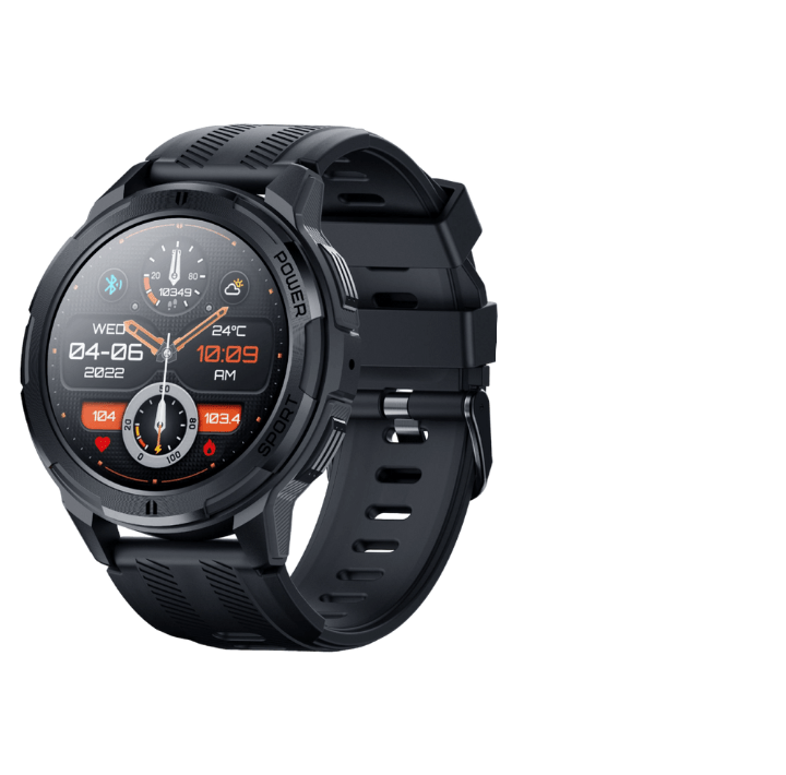 Robuste Smartwatch mit 1,43 AMOLED-Display – Wasserdicht, Stoßfest und Gesundheitsüberwachung für Aktive 0