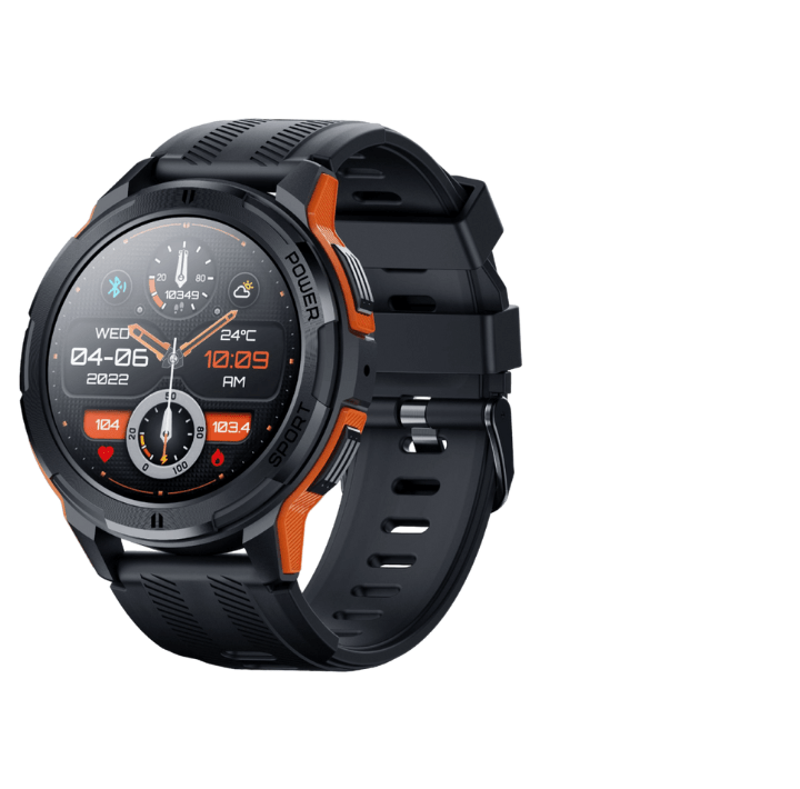 Robuste Smartwatch mit 1,43 AMOLED-Display – Wasserdicht, Stoßfest und Gesundheitsüberwachung für Aktive 6