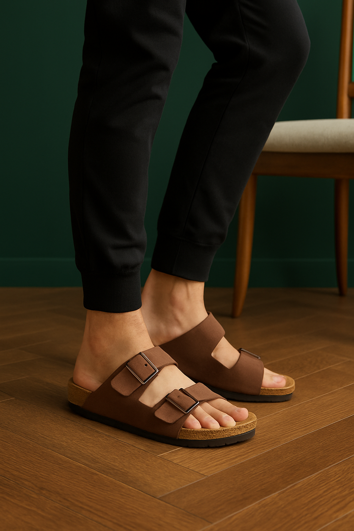 Sandalen aus Leder – Rutschfeste Freizeitschuhe für Strand und Outdoor, Leicht und Atmungsaktiv 4