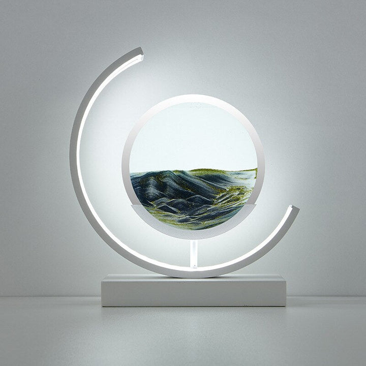 Sandlicht Tischlampe mit 3D Sanddesign – Beruhigende LED Tischleuchte für Zuhause und Büro 13