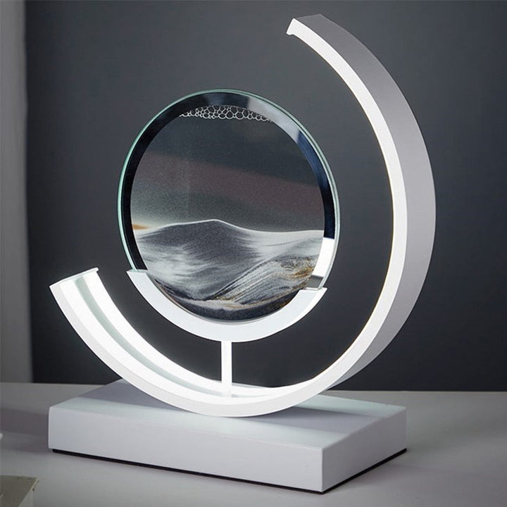 Sandlicht Tischlampe mit 3D Sanddesign – Beruhigende LED Tischleuchte für Zuhause und Büro 6