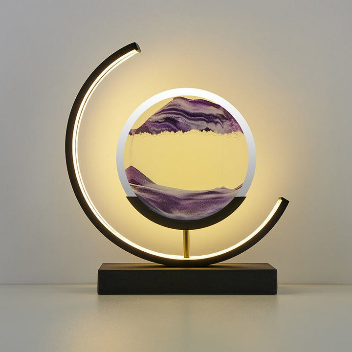 Sandlicht Tischlampe mit 3D Sanddesign – Beruhigende LED Tischleuchte für Zuhause und Büro 7