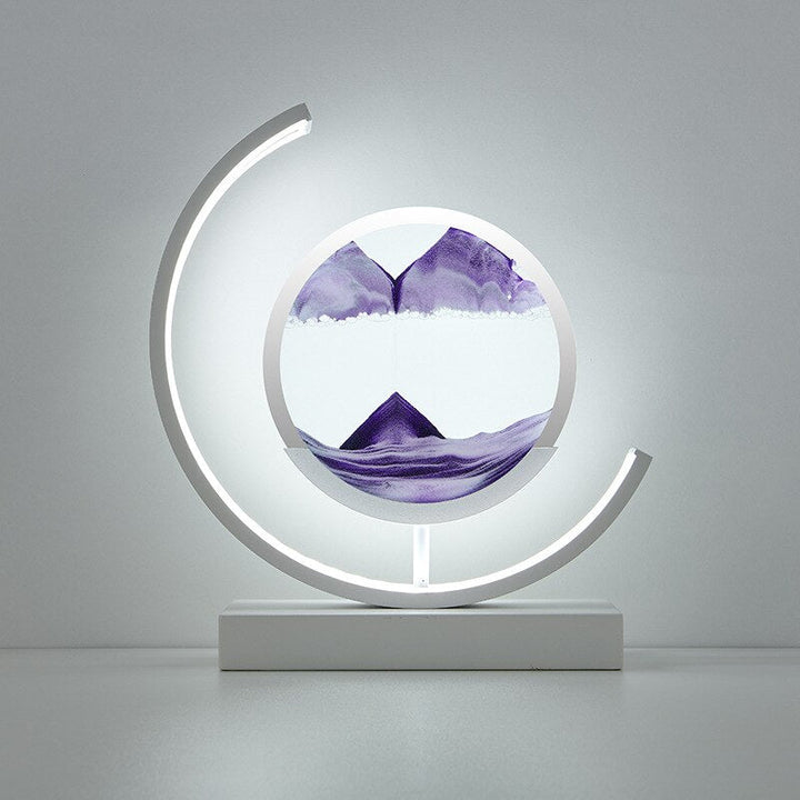 Sandlicht Tischlampe mit 3D Sanddesign – Beruhigende LED Tischleuchte für Zuhause und Büro 9