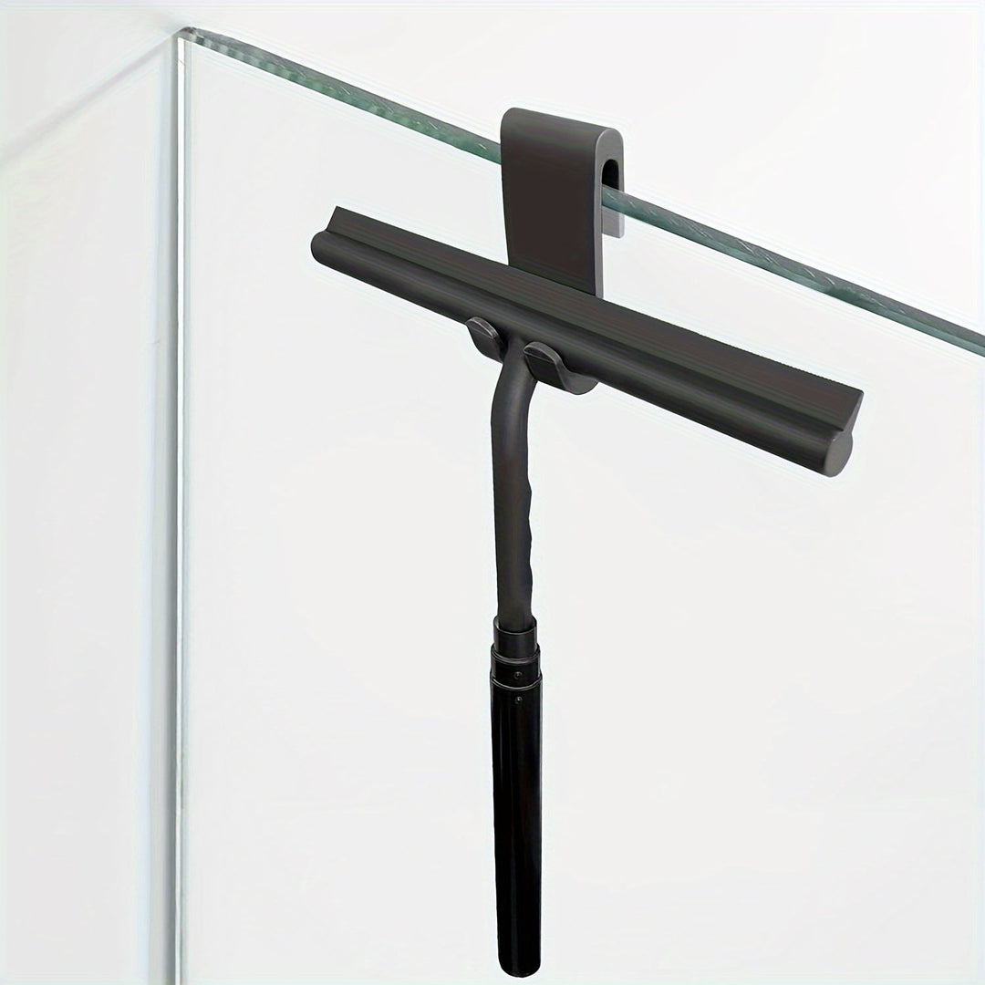 Sanitair Deluxe – Teleskop Duschewisser 2-in-1 mit 120 cm Verlängerung für streifenfreies Reinigen 2