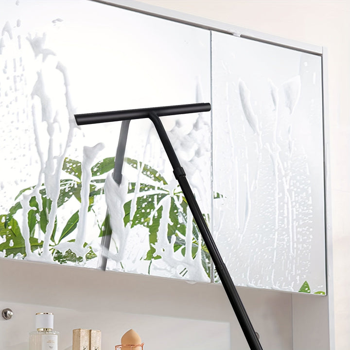 Sanitair Deluxe – Teleskop Duschewisser 2-in-1 mit 120 cm Verlängerung für streifenfreies Reinigen 3
