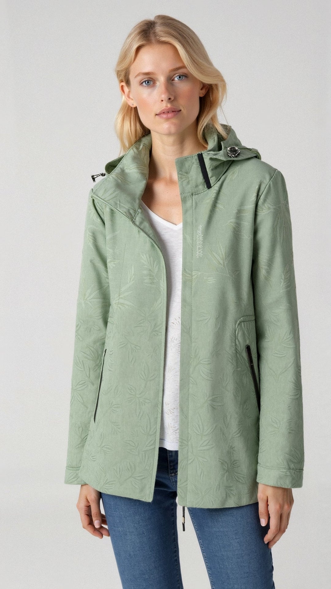 Sanne – Bedruckte Outdoorjacke Damen mit Kapuze für Komfort und Stil 2