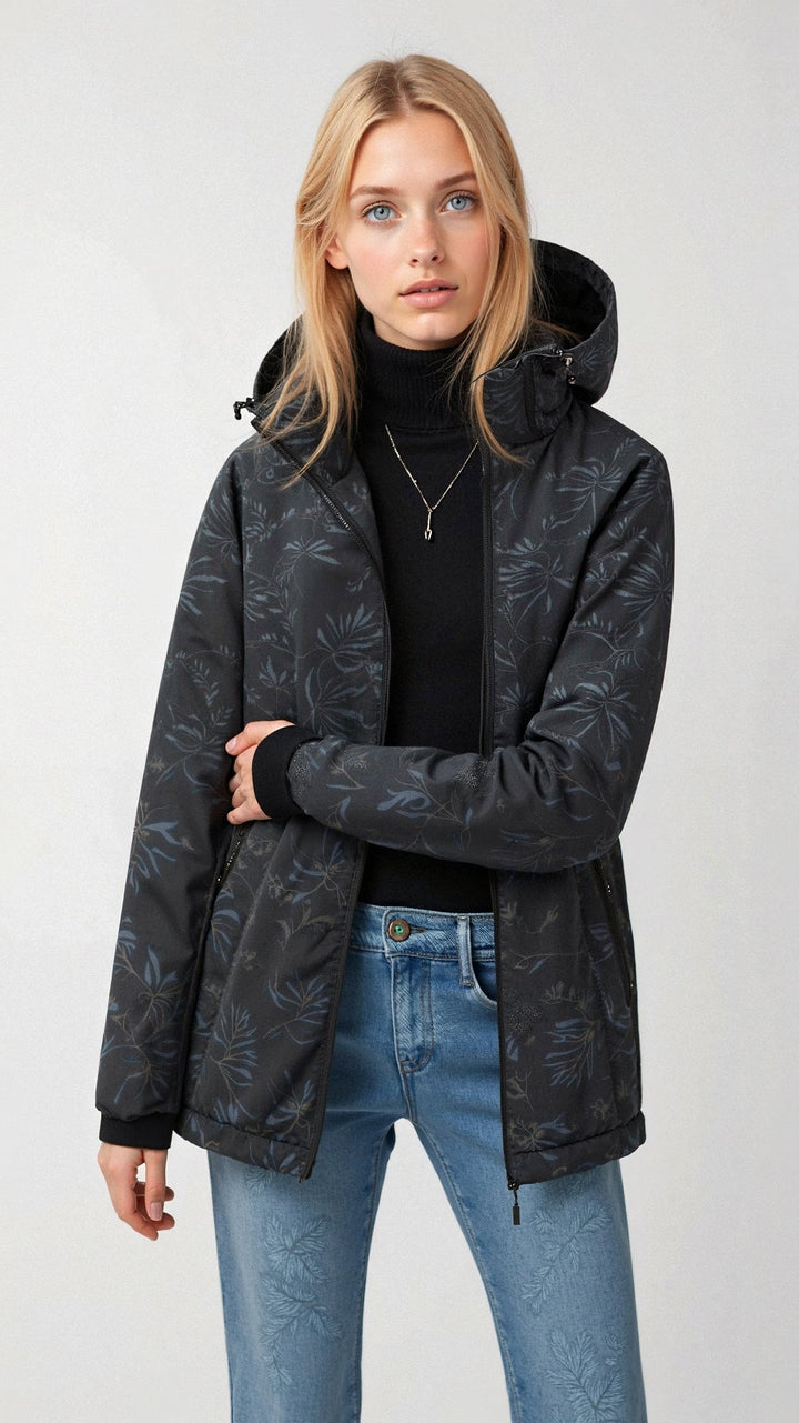Sanne – Bedruckte Outdoorjacke Damen mit Kapuze für Komfort und Stil 4