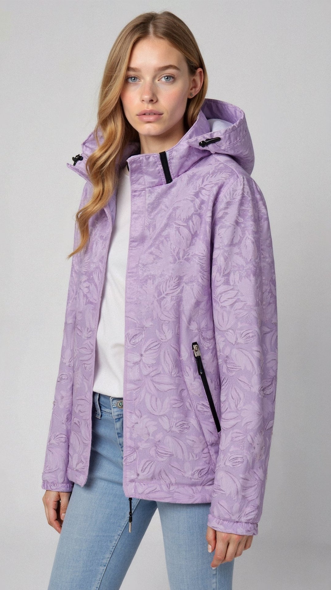 Sanne – Bedruckte Outdoorjacke Damen mit Kapuze für Komfort und Stil 8