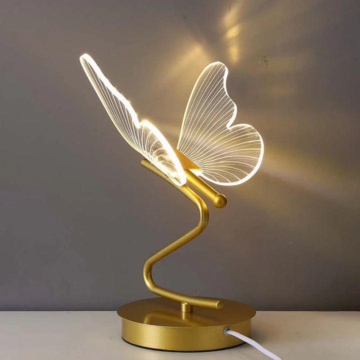 Schmetterlings LED Tischlampe mit Einstellbarer Beleuchtung – Elegante Nachttischlampe für Wohnräume und Büros 3