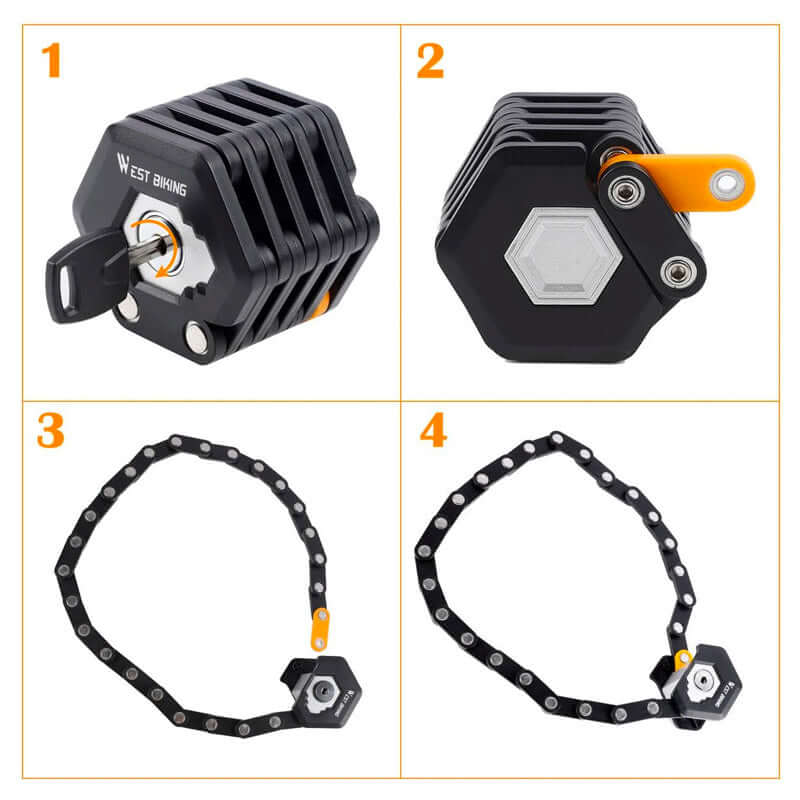 SecureLock™ Abus Fahrradschloss – Hochsicheres Falt-Diebstahlschutz für Fahrräder 3
