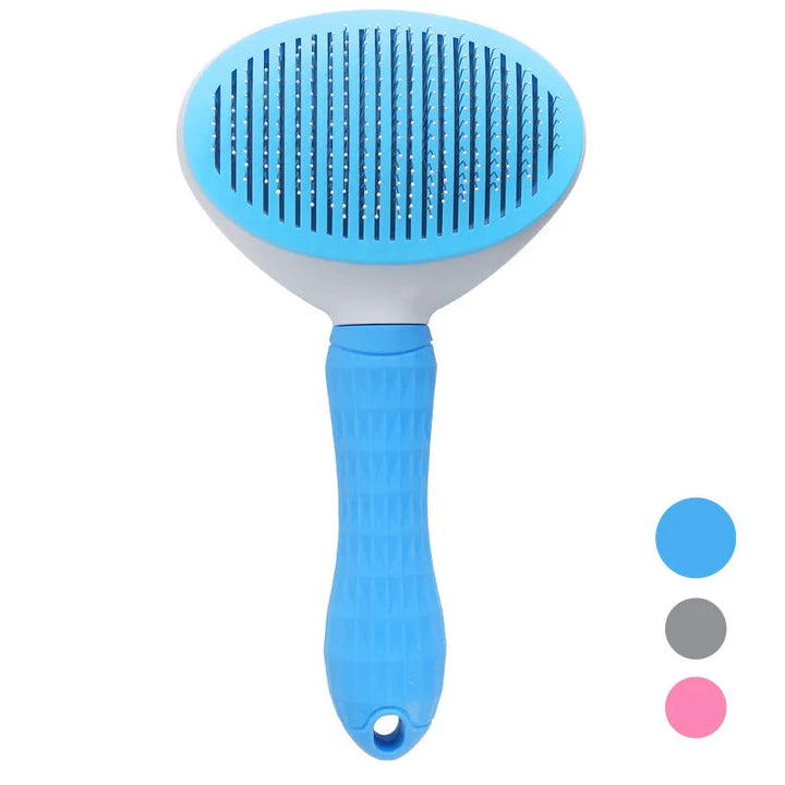 Selbstreinigende Haustierbürste für Hunde und Katzen – Ergonomisches Design, Geeignet für Alle Felltypen 10