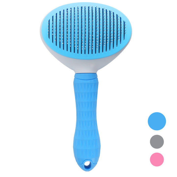 Selbstreinigende Haustierbürste für Hunde und Katzen – Ergonomisches Design, Geeignet für Alle Felltypen 6