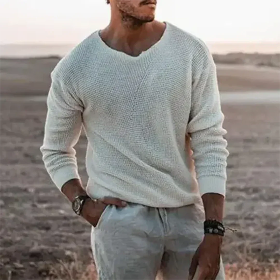 Sigfried – Warmer Herrenpullover mit Langarm aus sanftem Strickmaterial für Komfort und Stil 0