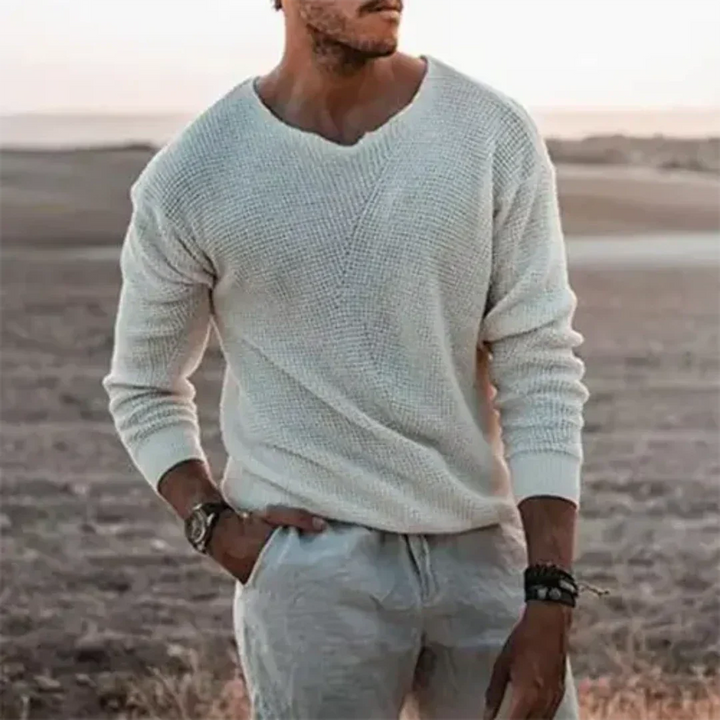 Sigfried – Warmer Herrenpullover mit Langarm aus sanftem Strickmaterial für Komfort und Stil 0