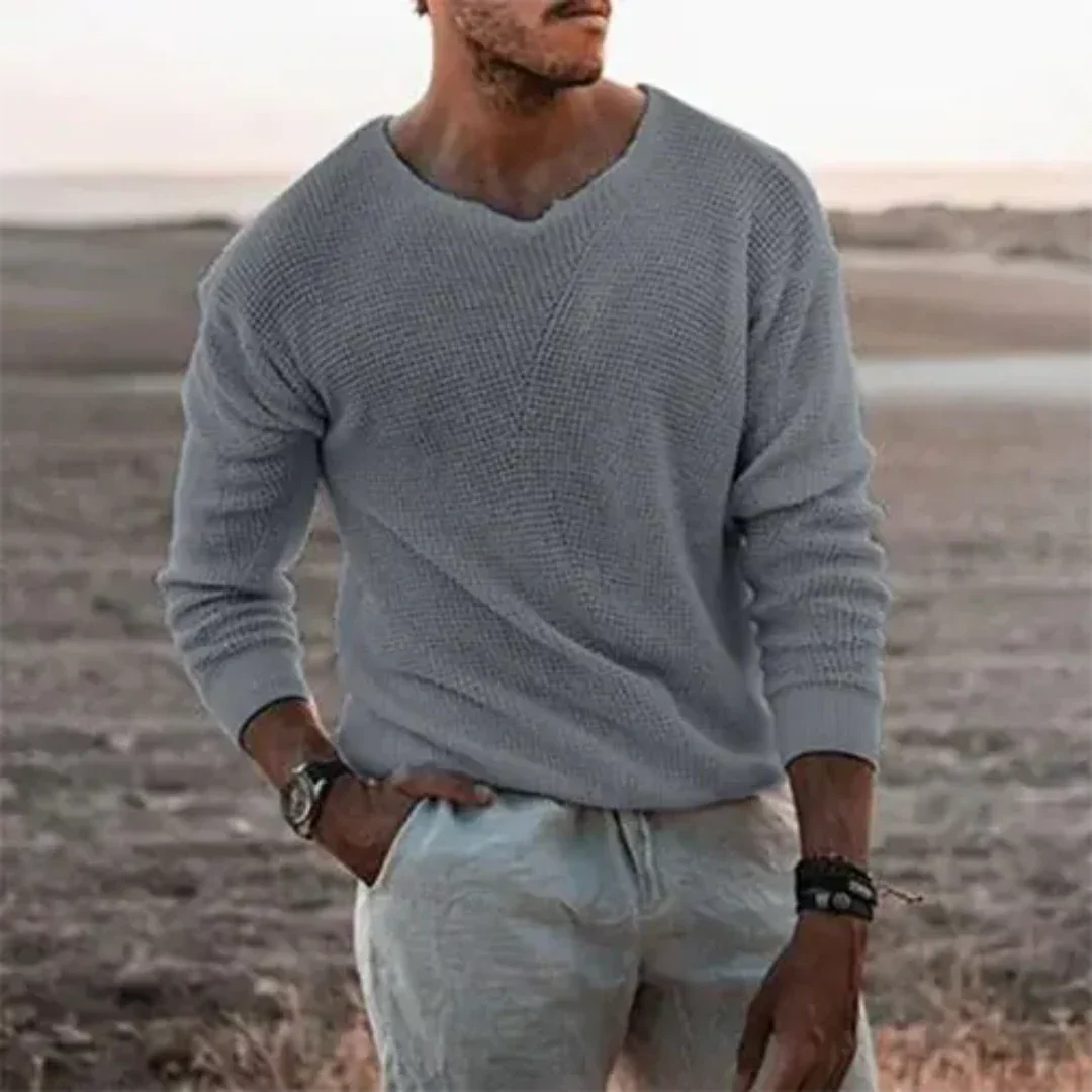 Sigfried – Warmer Herrenpullover mit Langarm aus sanftem Strickmaterial für Komfort und Stil 2