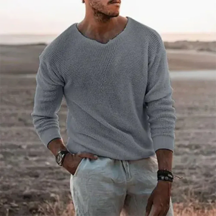 Sigfried – Warmer Herrenpullover mit Langarm aus sanftem Strickmaterial für Komfort und Stil 2