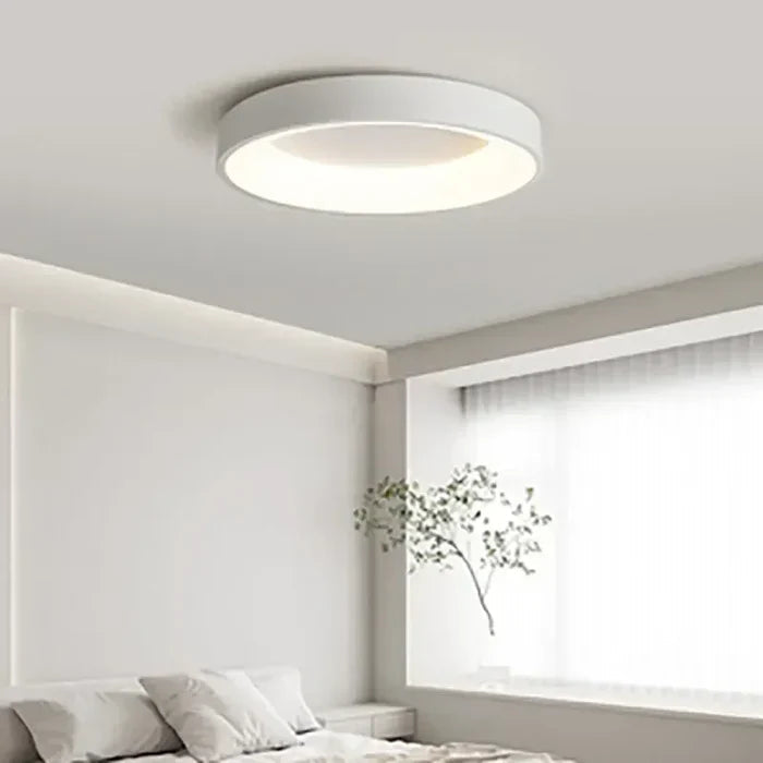 Skandinavische LED Deckenlampe – Runde Deckenleuchte für Wohnzimmer, Warmweißlicht 0