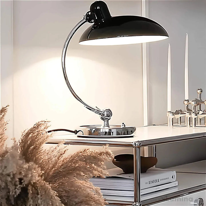 Skandinavische Tischlampe mit Minimalistischem Design für Wohnzimmer und Schlafzimmer – Metall und Holz, 30 cm Höhe 1