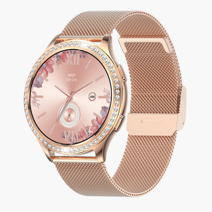 Smartwatch mit Fitness-Tracking, Benachrichtigungen und Wasserdicht – Stilvolles Design, Lange Akkulaufzeit, Kompatibel mit Android und iOS 8