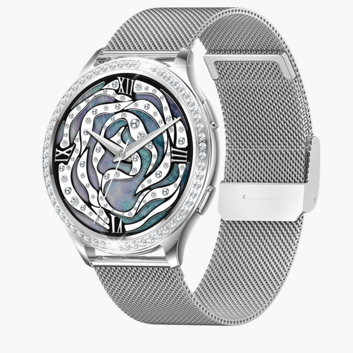 Smartwatch mit Fitness-Tracking, Benachrichtigungen und Wasserdicht – Stilvolles Design, Lange Akkulaufzeit, Kompatibel mit Android und iOS 9
