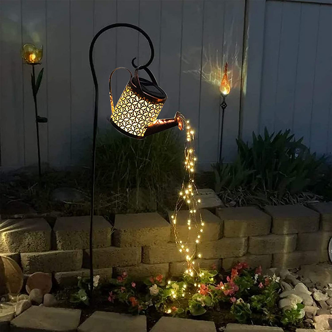 Solar Gartenlampe in Sternform – Dekorative LED Lichterkette für Außenbereich 0