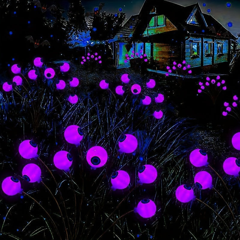 Solar Gartenlampen mit Leuchtenden Augen – Wetterfeste LED Gartenleuchten für Halloween 4