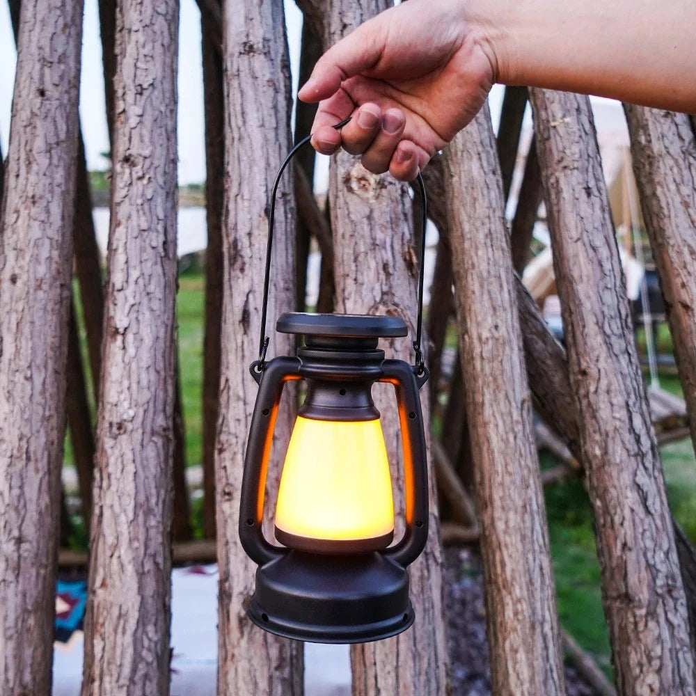 Solivra – Tragbare Solar- und USB-Campinglampe mit Dimmer für Zelt und Outdoor 0
