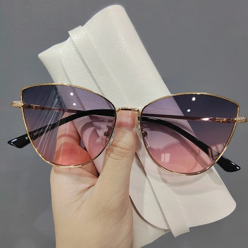 Sonnenbrille - Cat-Eye aus Metall 1
