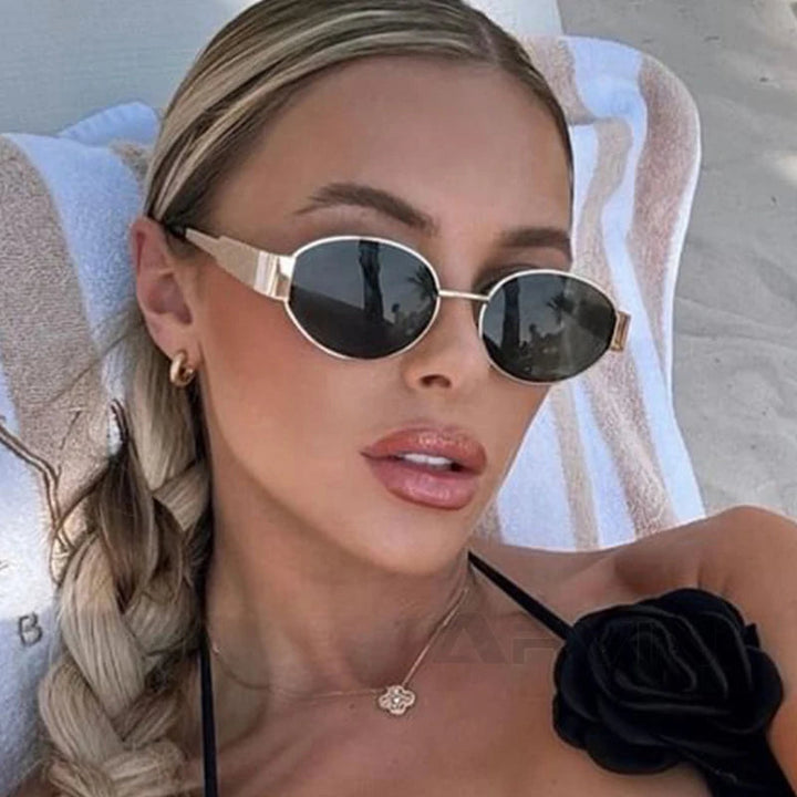 Sonnenbrille aus Metall - Einheitsgröße 1
