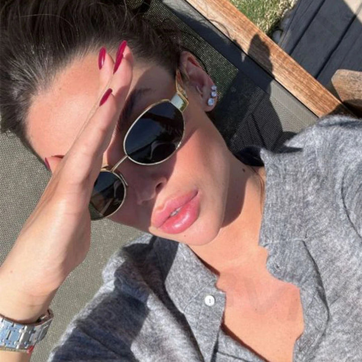 Sonnenbrille aus Metall - Einheitsgröße 4