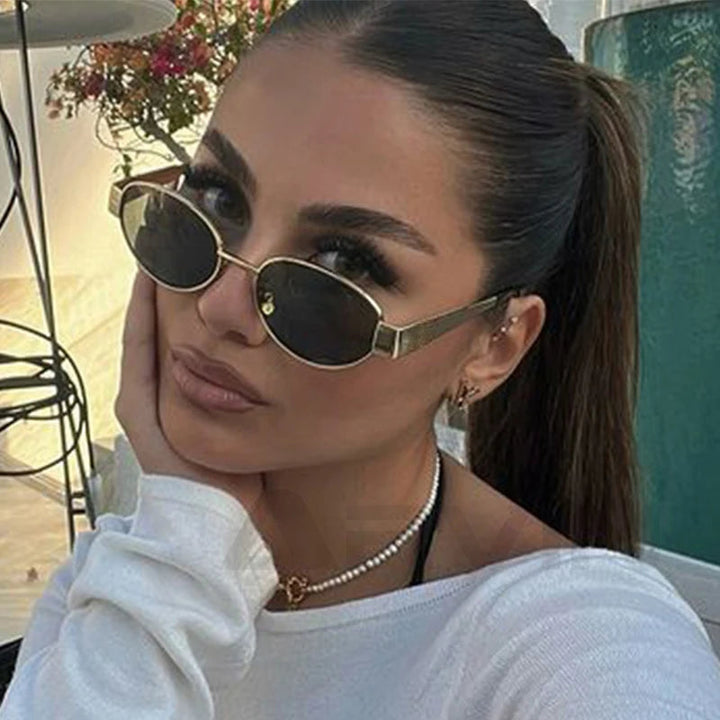 Sonnenbrille aus Metall - Einheitsgröße 5