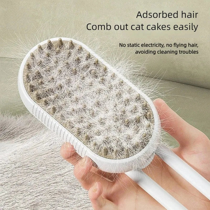 SteamPet – 3-in-1 Elektrische Dampfbürste für Haustiere mit Massagefunktion 2