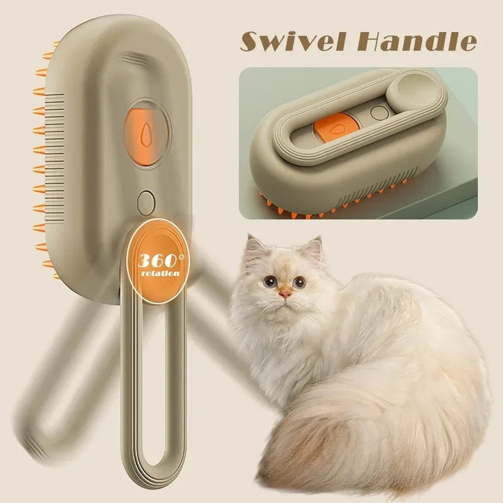 SteamPet – 3-in-1 Elektrische Dampfbürste für Haustiere mit Massagefunktion 5