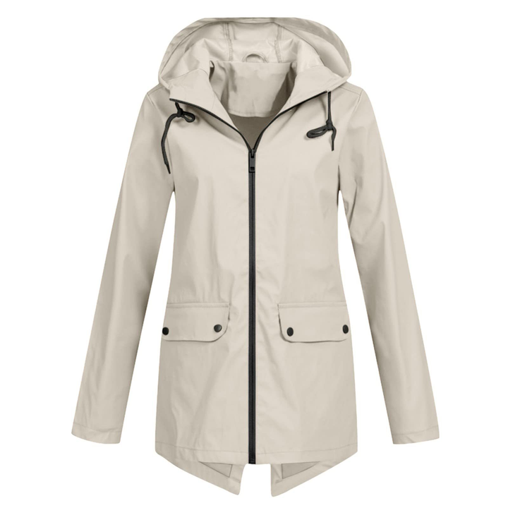 Stilvolle Damen Regenjacke – Wasserdicht, Atmungsaktiv, Verstellbare Kapuze 0