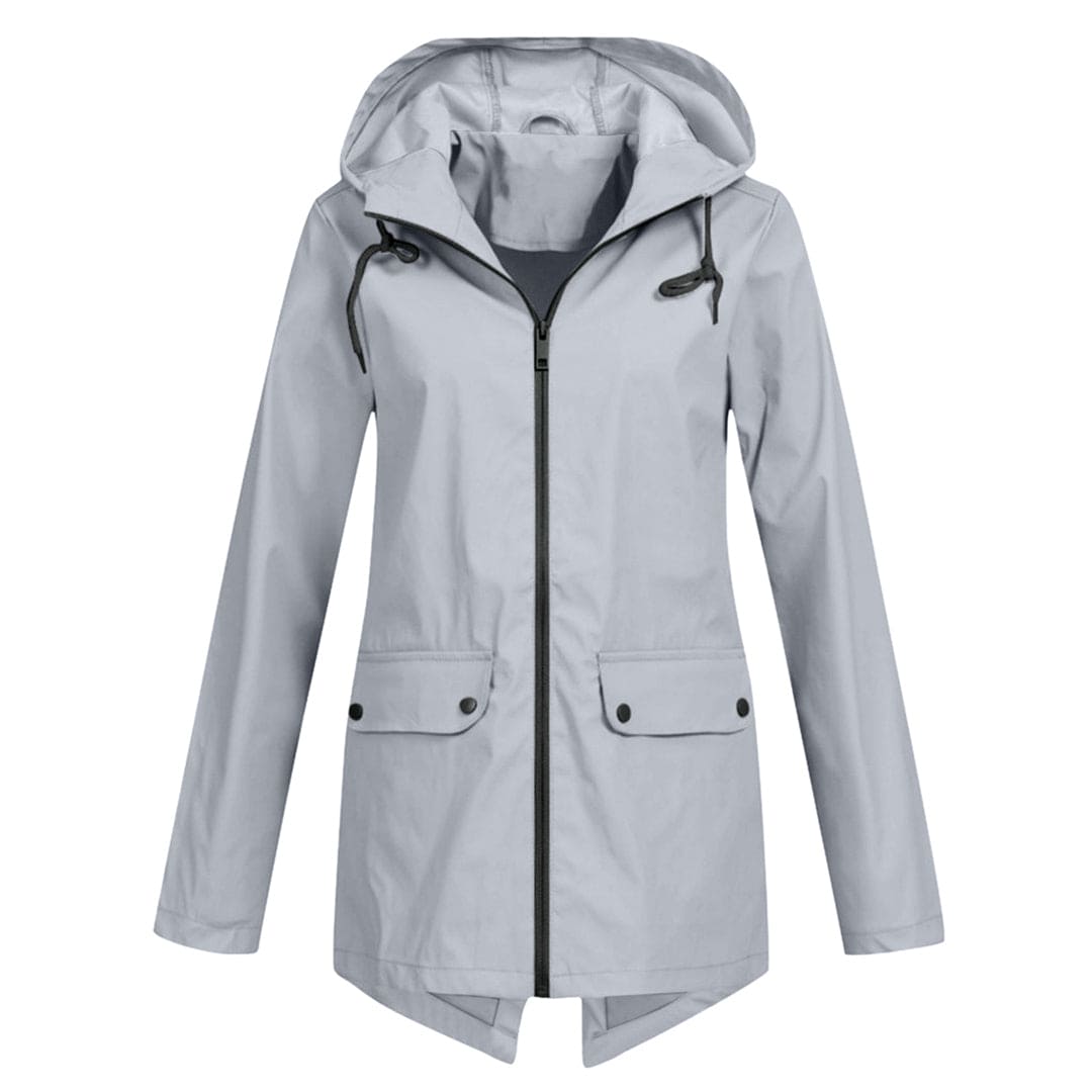 Stilvolle Damen Regenjacke – Wasserdicht, Atmungsaktiv, Verstellbare Kapuze 10