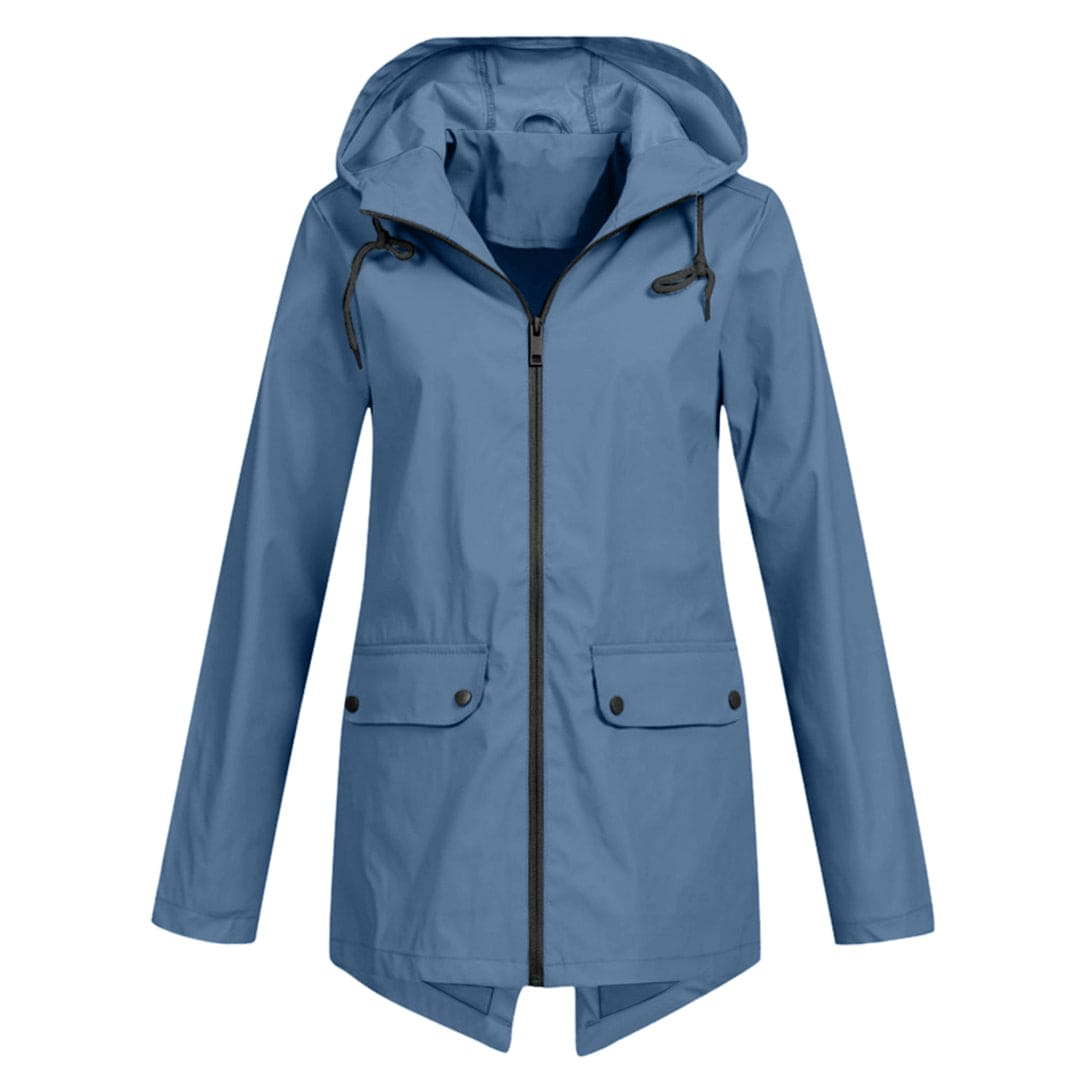 Stilvolle Damen Regenjacke – Wasserdicht, Atmungsaktiv, Verstellbare Kapuze 12