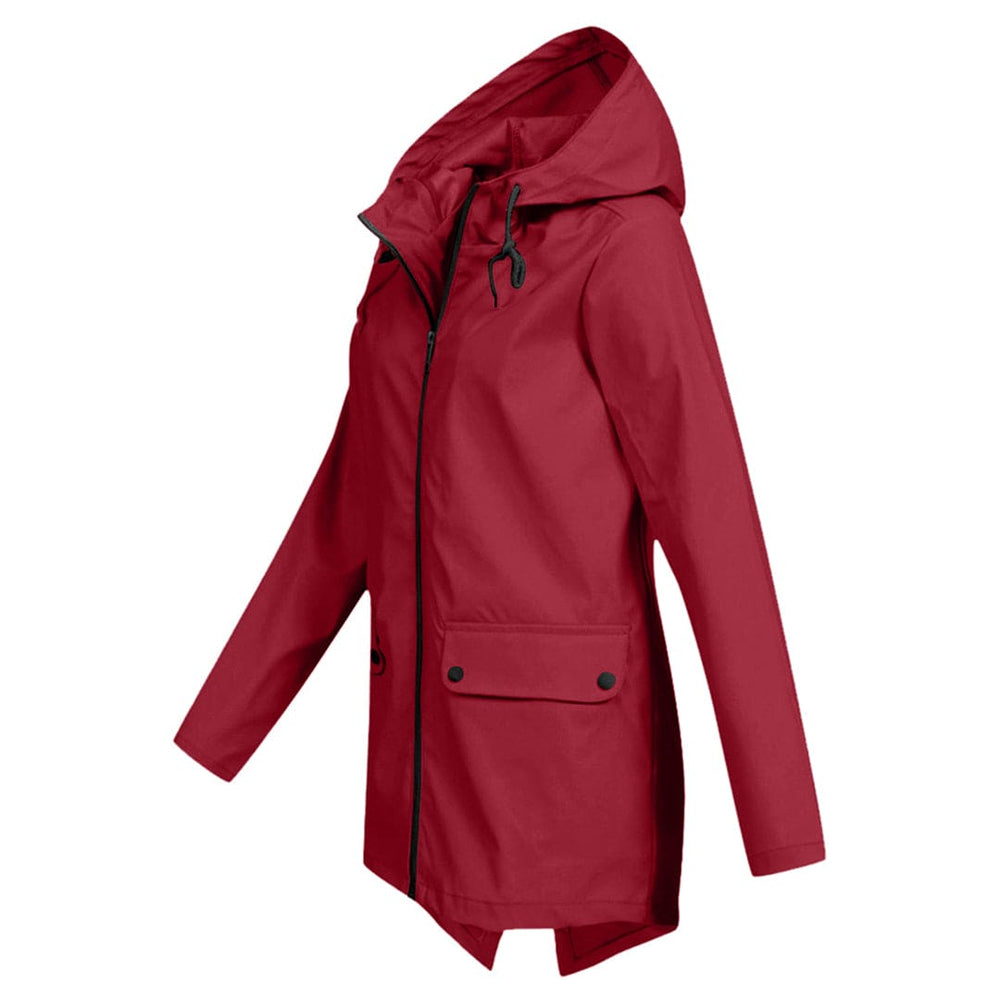 Stilvolle Damen Regenjacke – Wasserdicht, Atmungsaktiv, Verstellbare Kapuze 1