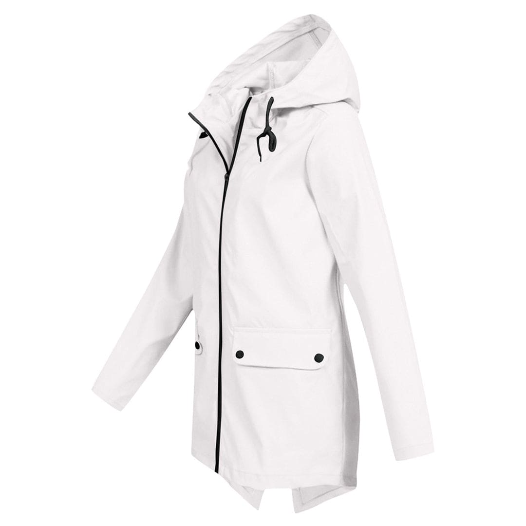 Stilvolle Damen Regenjacke – Wasserdicht, Atmungsaktiv, Verstellbare Kapuze 3
