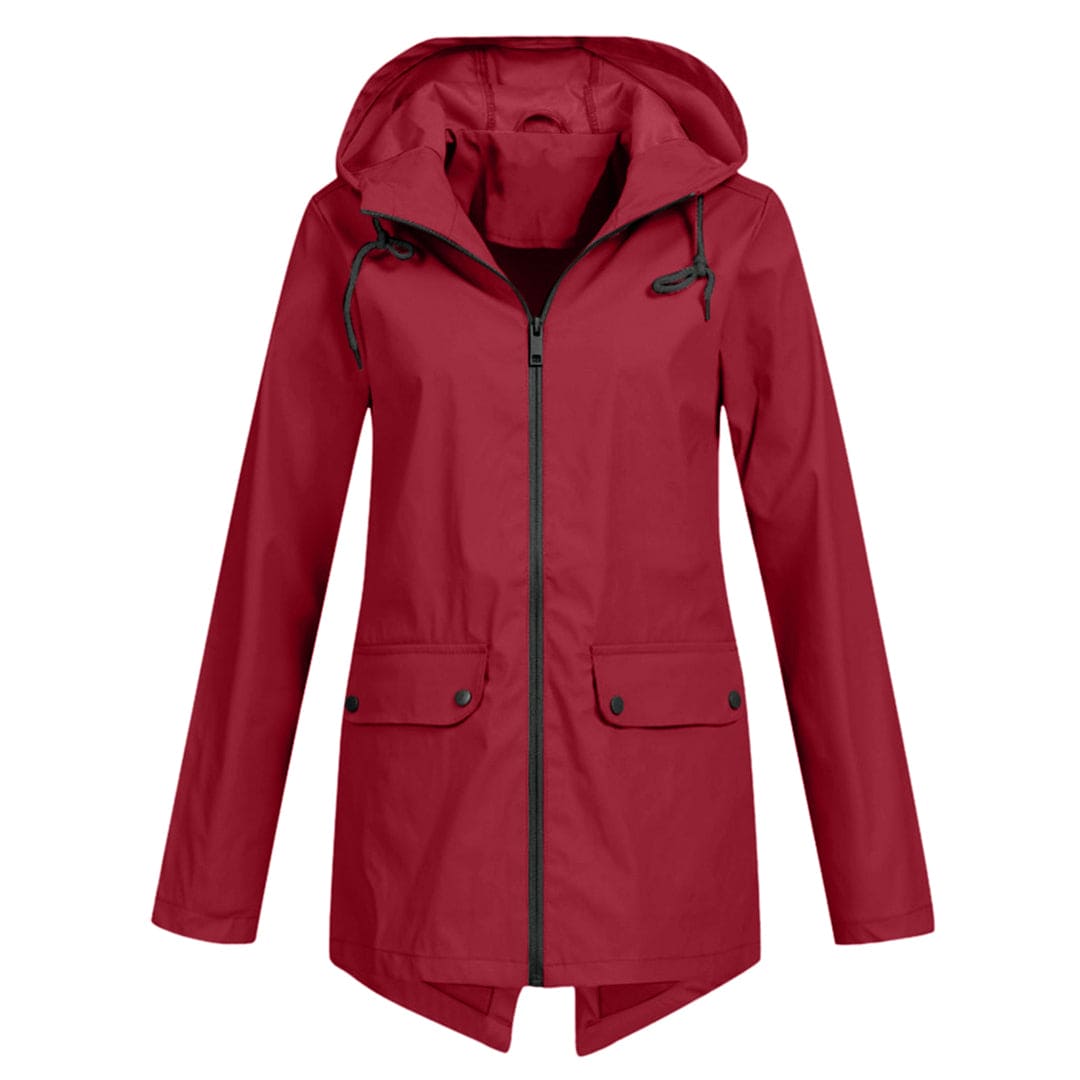 Stilvolle Damen Regenjacke – Wasserdicht, Atmungsaktiv, Verstellbare Kapuze 9