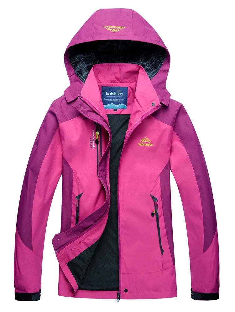 Stilvolle Damen Regenjacke – Wasserdicht, Atmungsaktiv mit Kapuze und Wärmendem Innenfutter 3