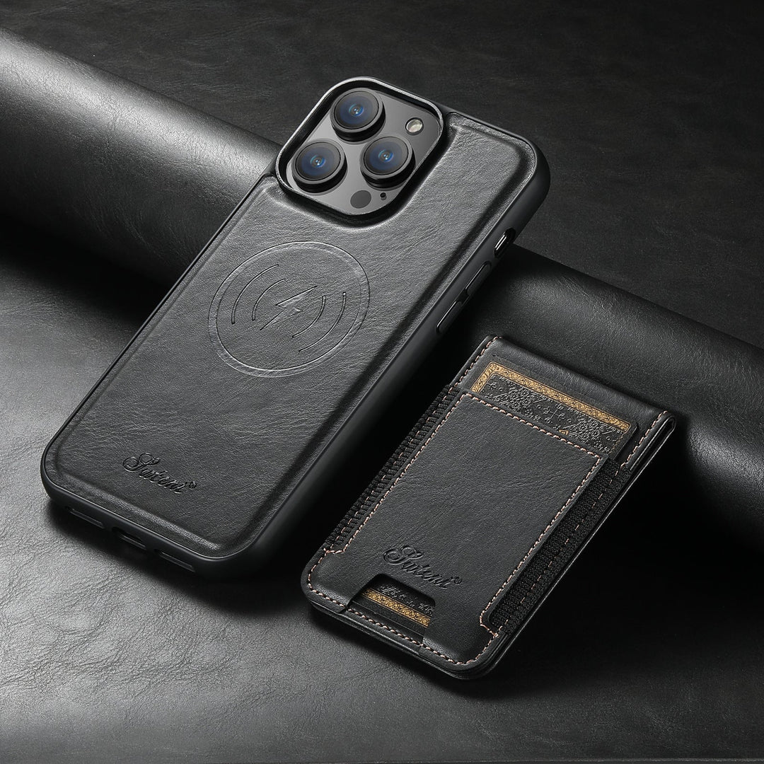 Stilvolle Handyhülle für iPhone 14 Pro Max mit Kaarthouder & Magnetischer Standaard 1
