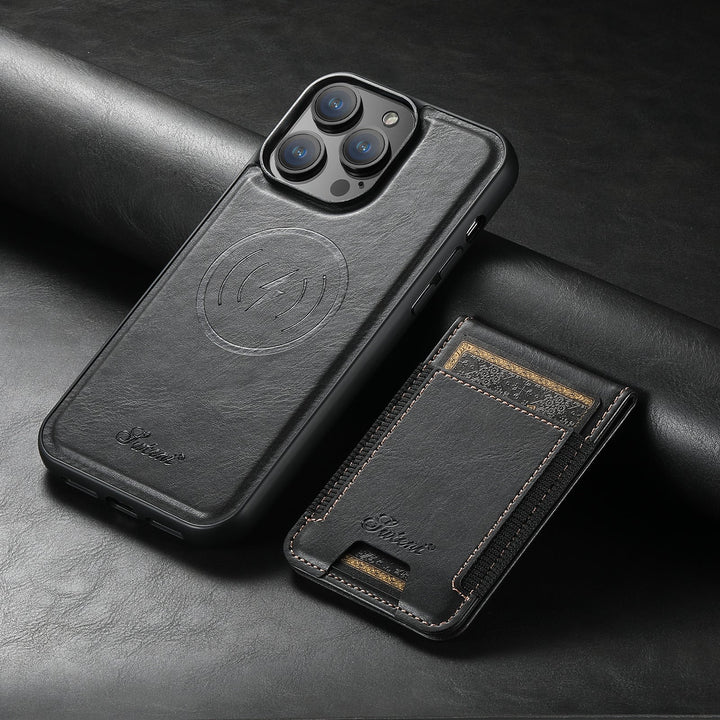 Stilvolle Handyhülle für iPhone 14 Pro Max mit Kaarthouder & Magnetischer Standaard 1