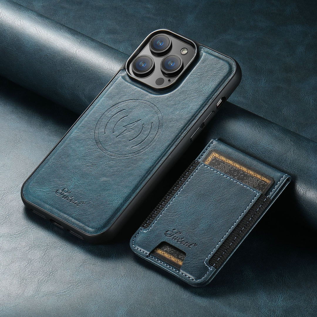Stilvolle Handyhülle für iPhone 14 Pro Max mit Kaarthouder & Magnetischer Standaard 2