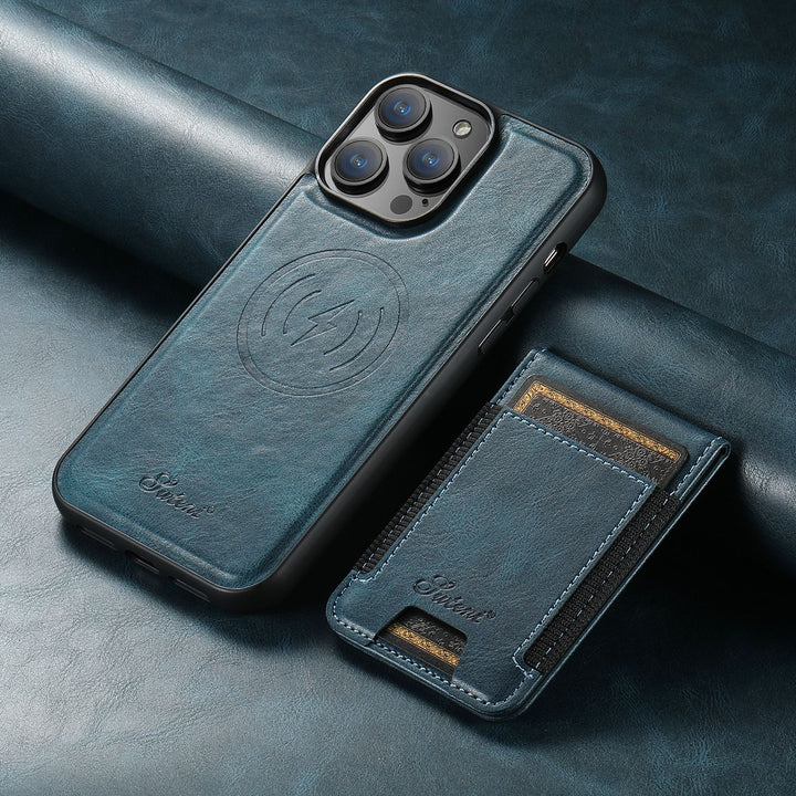 Stilvolle Handyhülle für iPhone 14 Pro Max mit Kaarthouder & Magnetischer Standaard 2