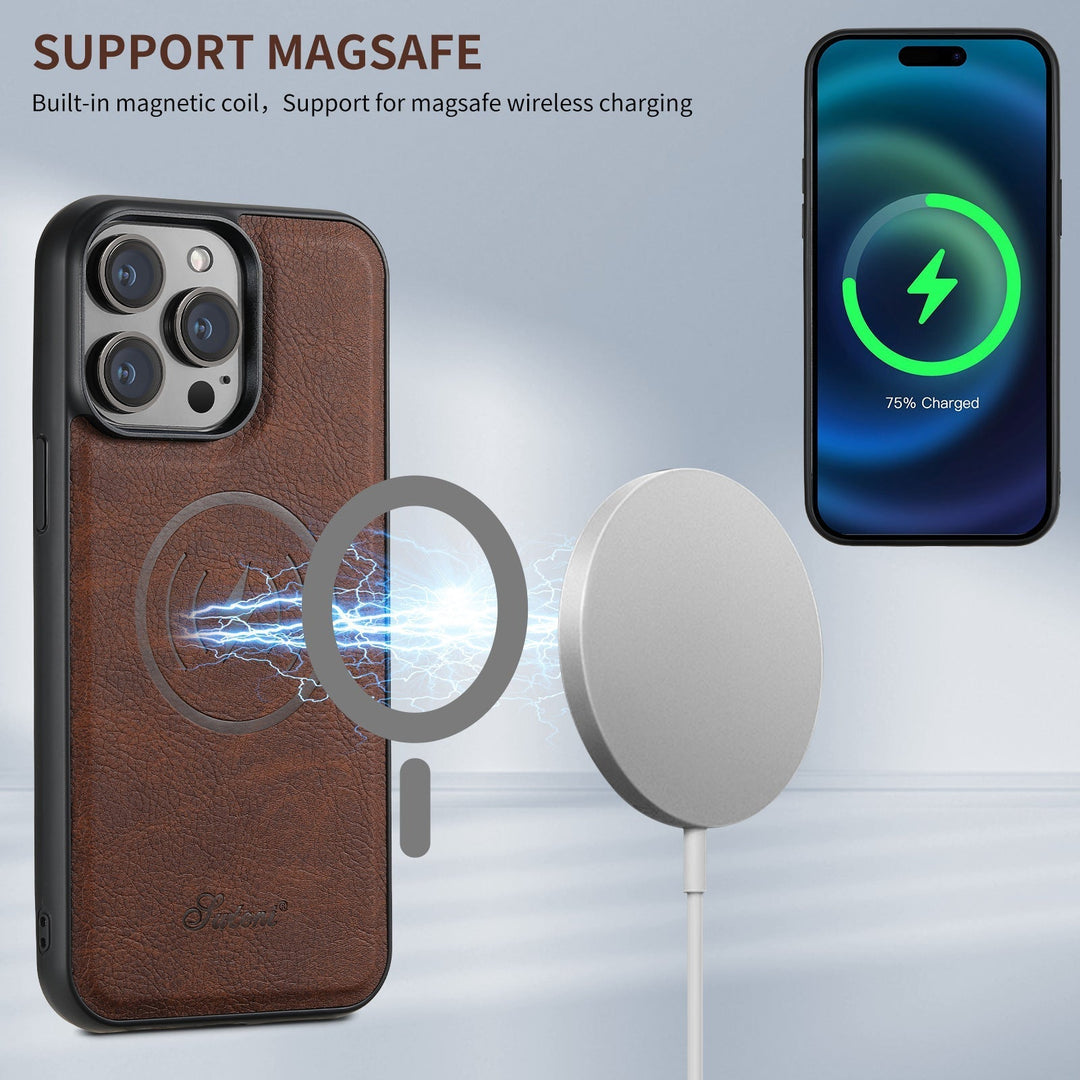 Stilvolle Handyhülle für iPhone 14 Pro Max mit Kaarthouder & Magnetischer Standaard 5