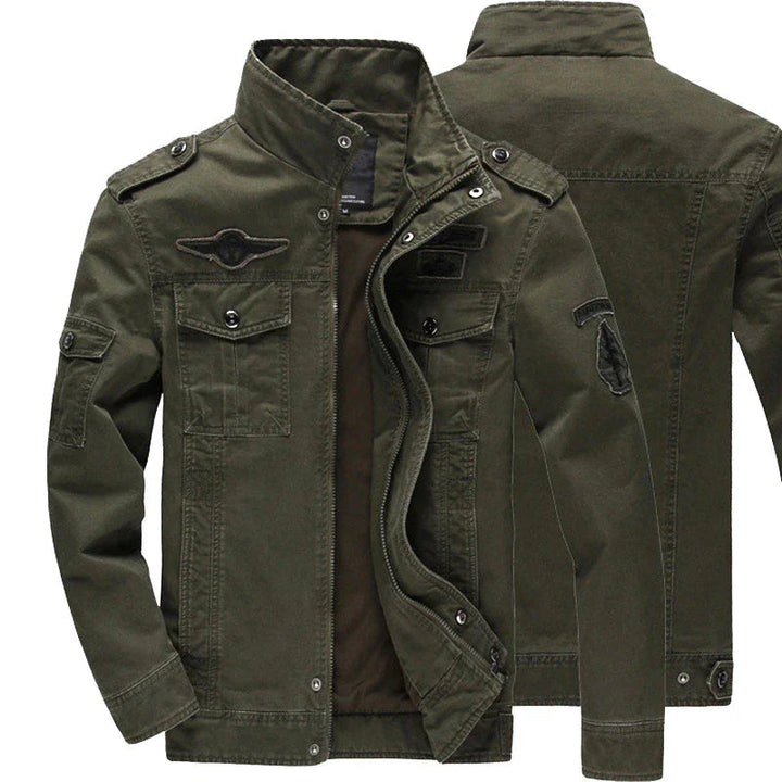 Stilvolle Herren Bikerjacke mit Reißverschluss – Langärmelig und Modern 0