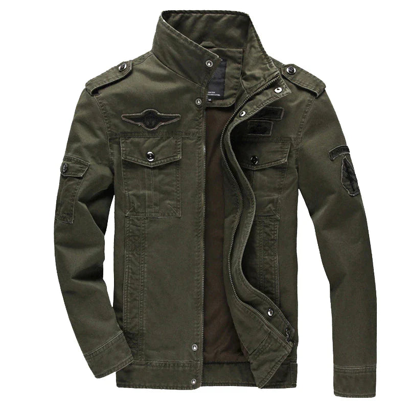 Stilvolle Herren Bikerjacke mit Reißverschluss – Langärmelig und Modern 1