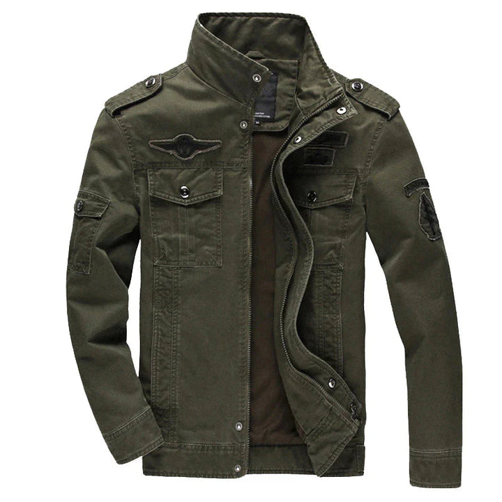 Stilvolle Herren Bikerjacke mit Reißverschluss – Langärmelig und Modern 1