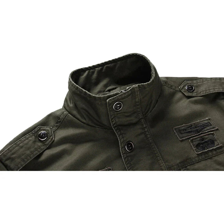 Stilvolle Herren Bikerjacke mit Reißverschluss – Langärmelig und Modern 3